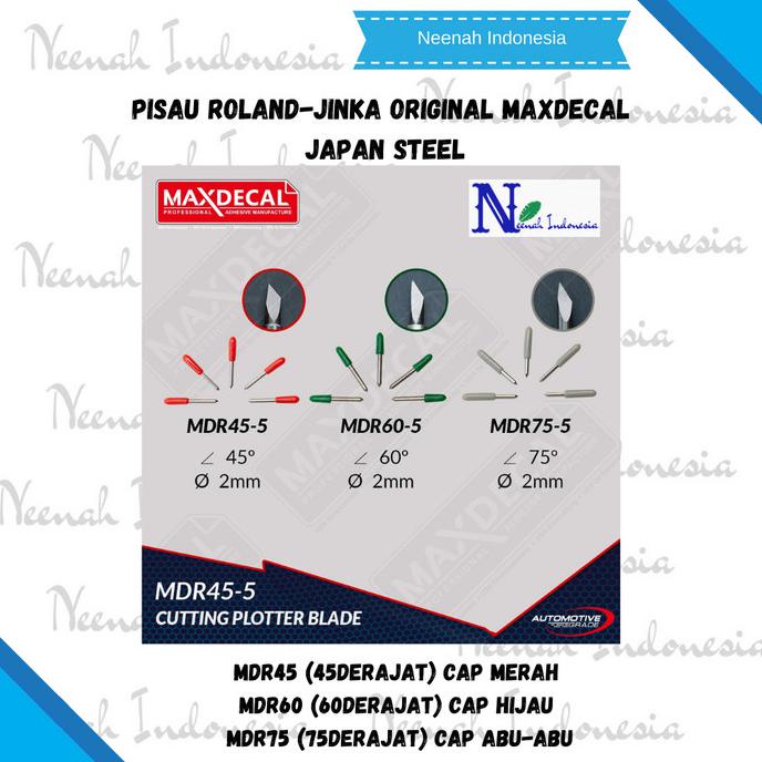 

Pisau Roland-Jinka Original Maxdecal Mdr45 Mdr60 Mdr75 Japan Steel - 45 Derajat