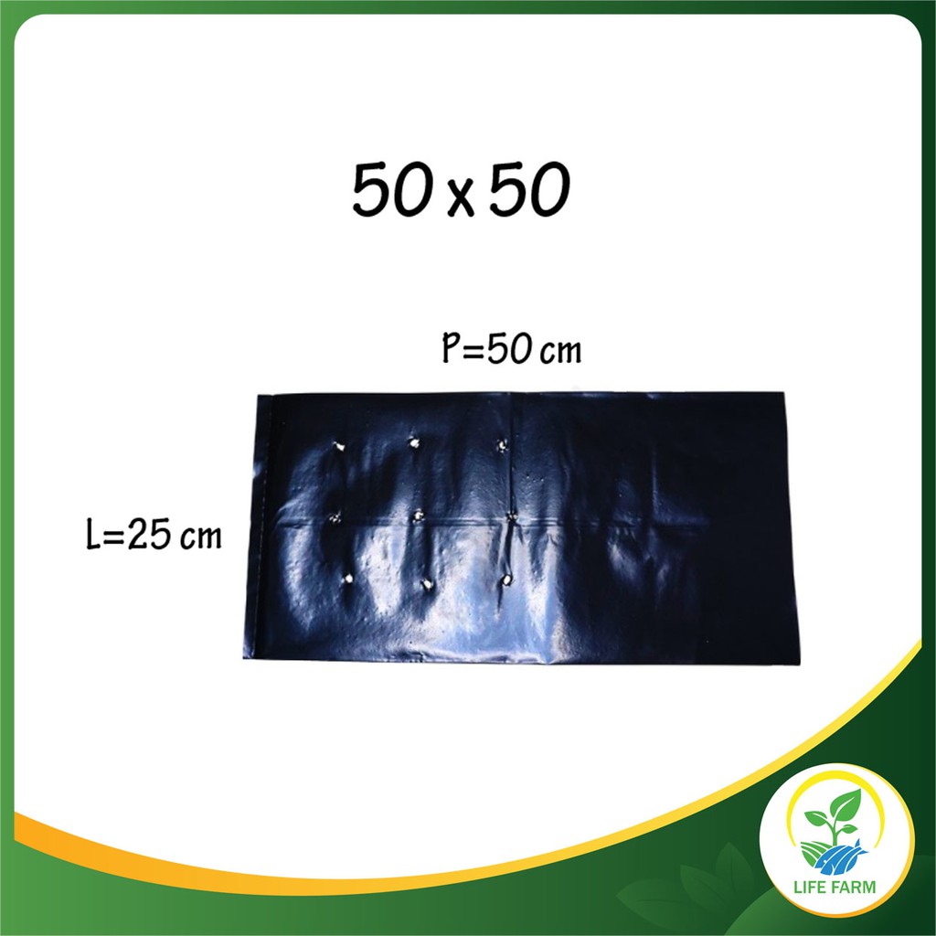 Polybag Ukuran 50x50 (500 gram) - Polibag Tanaman 50x50