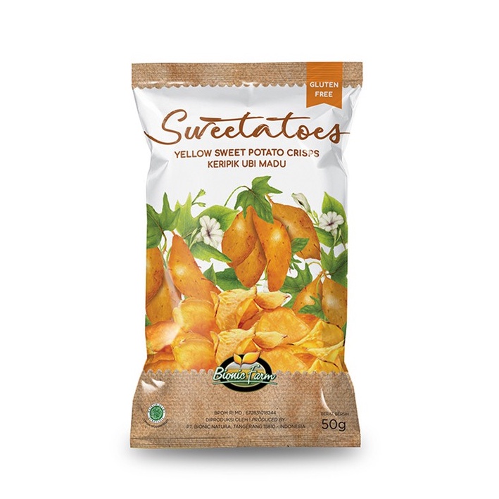 Bionic Farm, Honey Sweet Potato Crisps 50gr