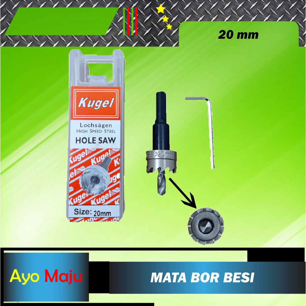 Hole Saw Besi 20mm / HoleSaw Besi 20mm / Mata Bor Besi 20mm KUGEL