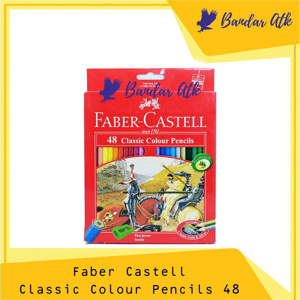 

Faber Castell Classic Colour Pencils Pensil Warna 48 warna [1 SET]