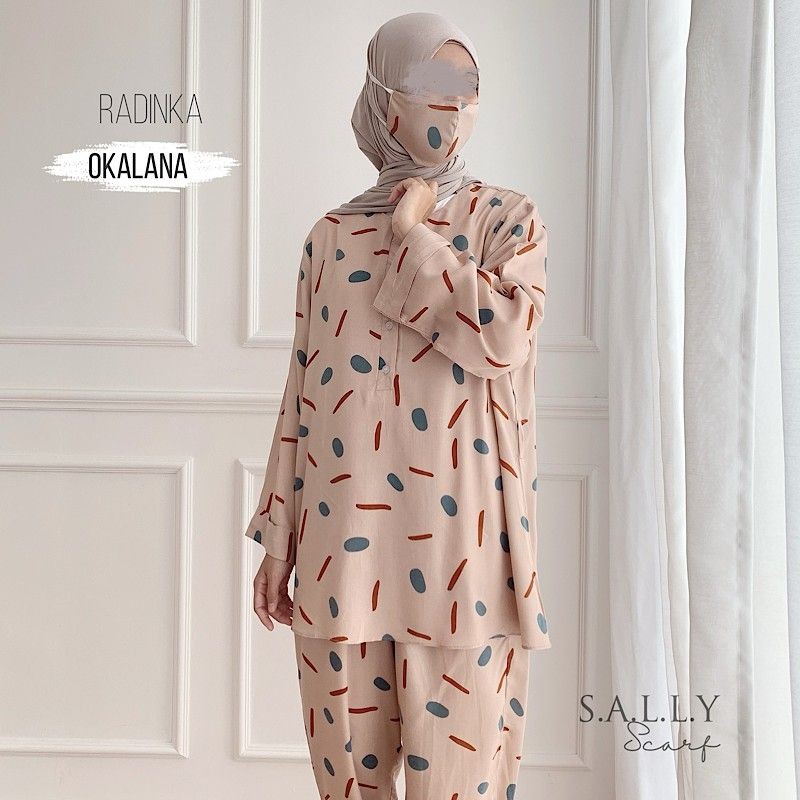 Piyama Set Sally Scarf Radinka Okalana