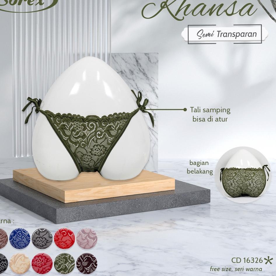 79G Cd Wanita Sorex 16326 , 16184 Tali Samping Transparan | Celana Dalam Wanita Sexy |jt ☒➘ ➸