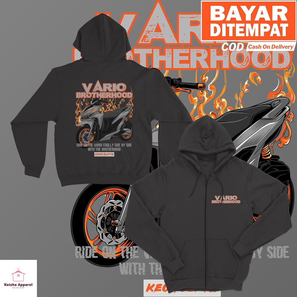 JAKET ZIPPER HONDA VARIO BROTHERHOOD JAKET VARIO COWOK CEWEK