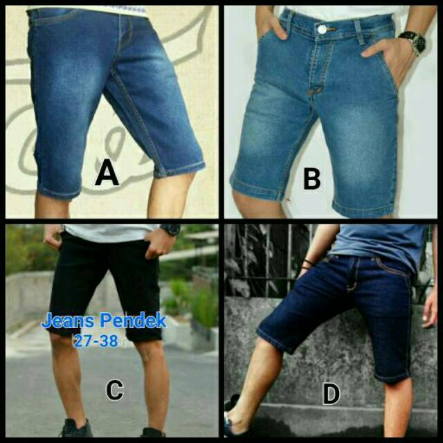jeans pendek pria/celana jeans pendek/celana pria/jeans pria