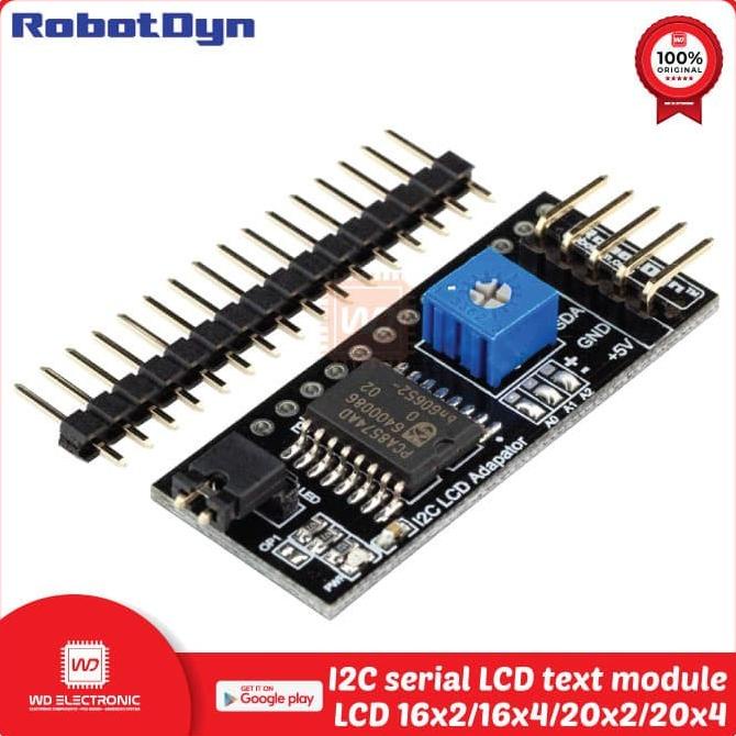 ROBOTDYN I2C SERIAL LCD MODULE FOR LCD 16x2 16x4 20x2 20x4 I2C LCD easywa53 Murah