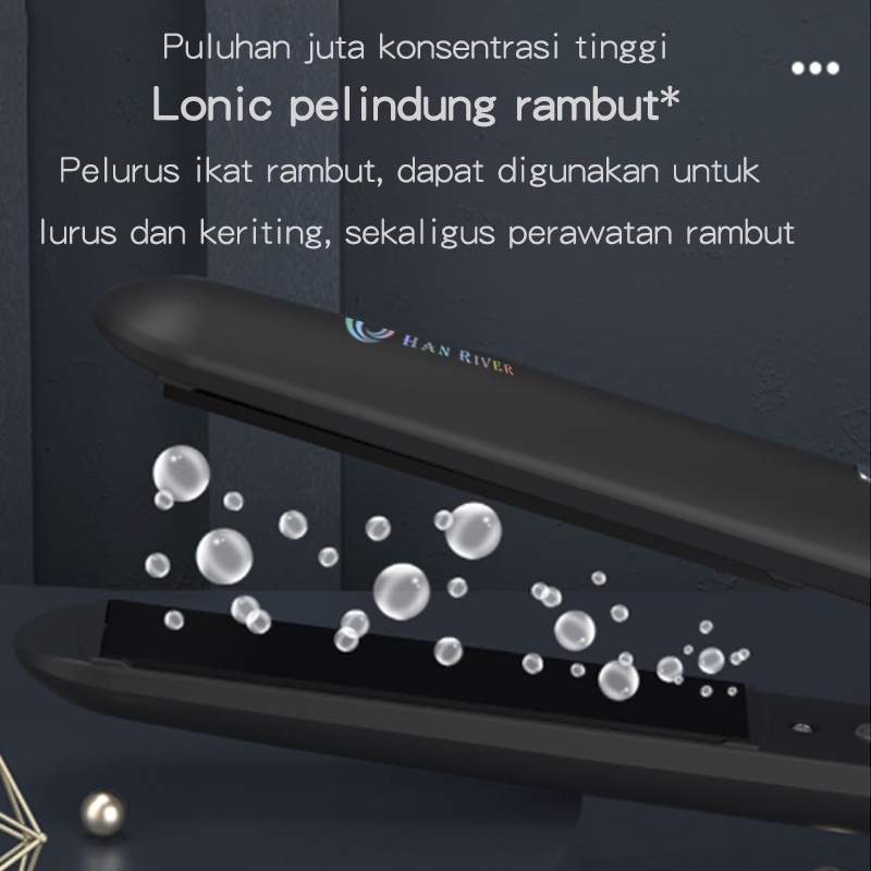 catokan rambut HRJFB08 perawatan rambut /alat catok rambut 2in1/30 detik cepat panas