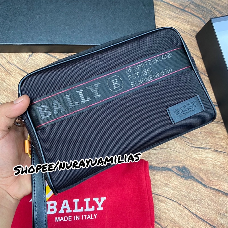 Tas handbag Bally mirror 1:1 import high Quality handbag pria kulit asli