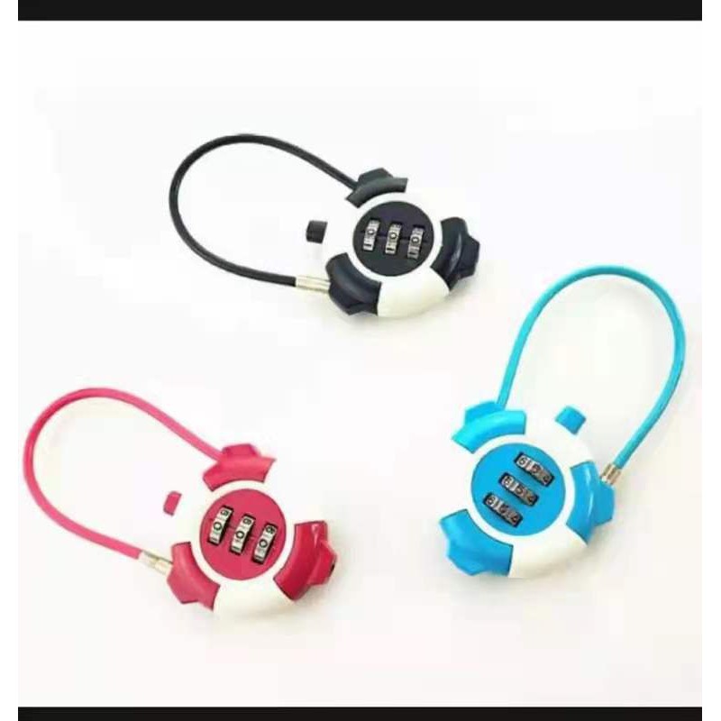 Gembok koper mini kunci kecil gembok kode angka