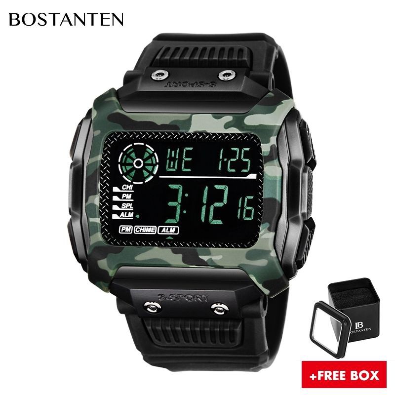 Bostanten jam pria army tentara loreng digital original anti air +box