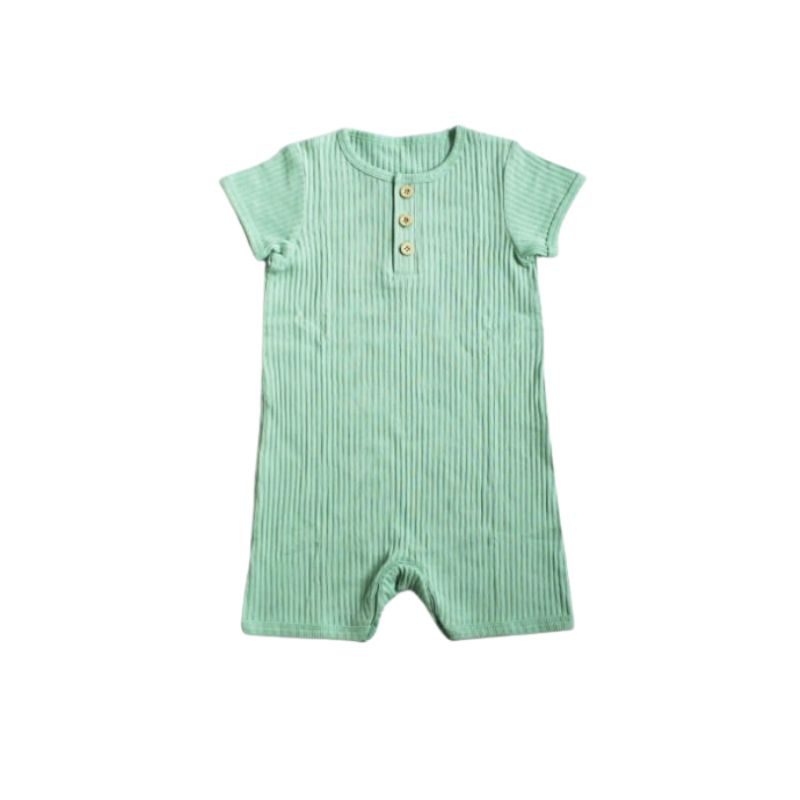 I Am Cotton Romper Rib Pendek 3-12M