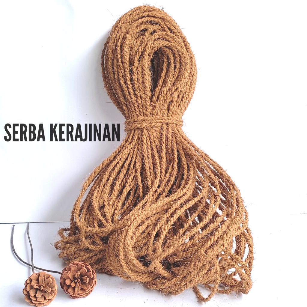 

TALI SABUT KELAPA 4MM PANJANG 100METER-TALI CAKARAN KUCING-TALI GAZEBO