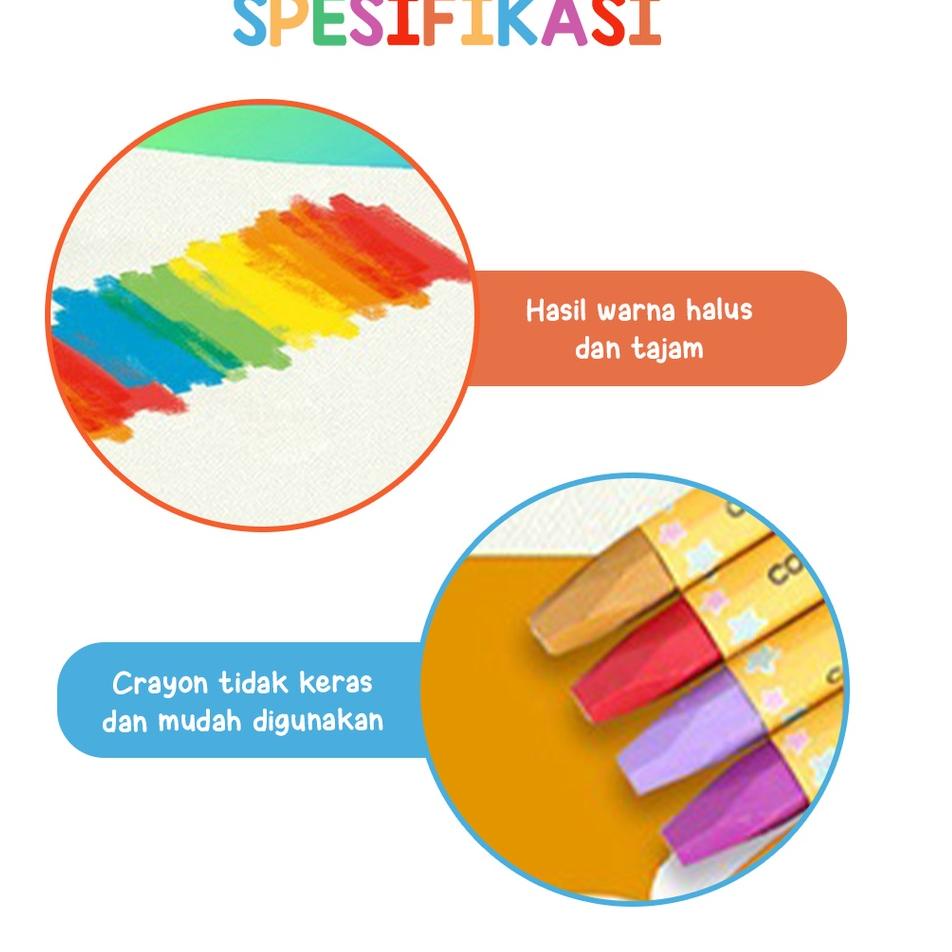 

GoZ⇨ Crayon Anak Mewarnai 24 Warna Krayon Oil Pastel Desain Barrel KIDS LAND /Produk teruji