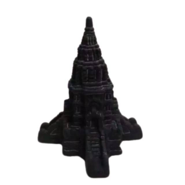 TERMURAH! MINIATUR CANDI PRAMBANAN 4 PINTU UKURAN MINI 9x7,5x7,5cm BAHAN BATU DEKORASI SOUVENIR UNIK