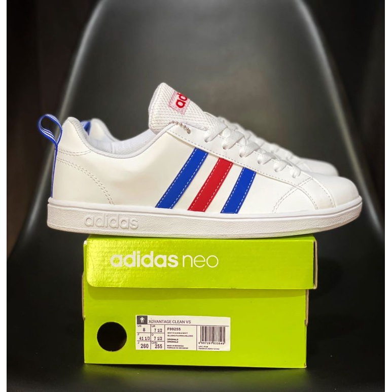 Sepatu Ads Neo Advantage White France Original Sneakers Pria