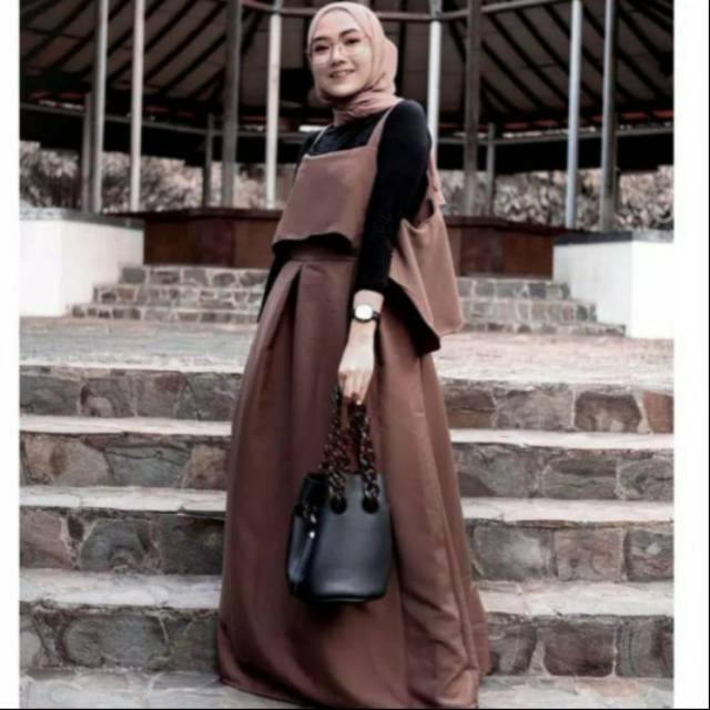 Layer Overall/Lira/  Dress Gamis Wanita Termurah
