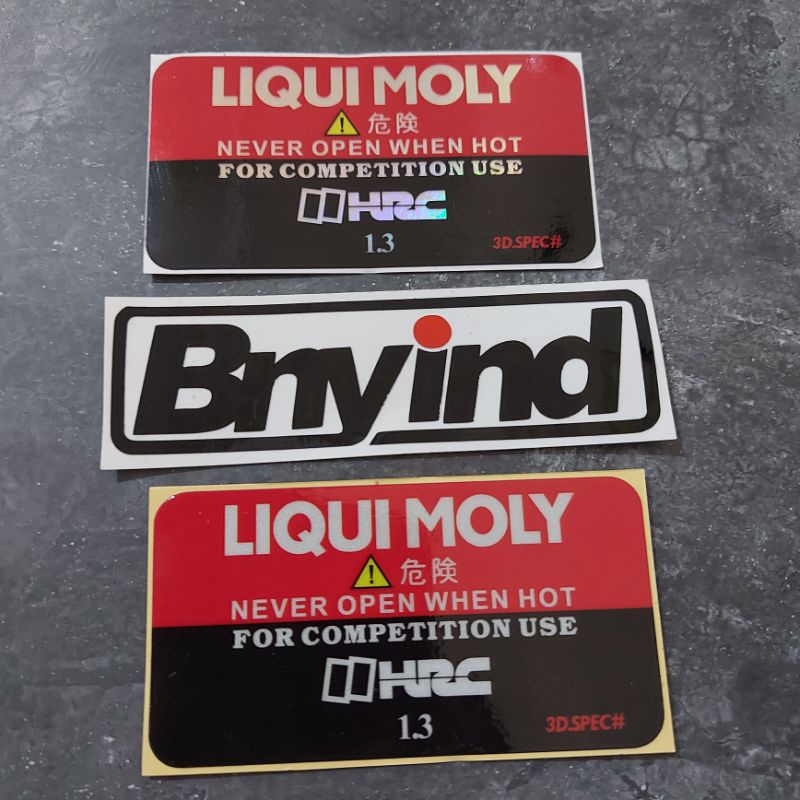 STICKER STIKER HUGGER AIRBLADE LIQUI MOLY HRC PRINCUTT