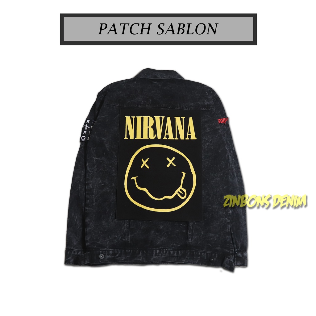 Tempelan Jaket Emblem Patch Backpatch Patch Sablon Nirvana