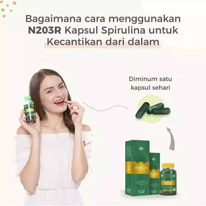 (BPOM) Masker SPIRULINA ORGANIC N203R N 203 R herbal alami maskwajah ORGANIK