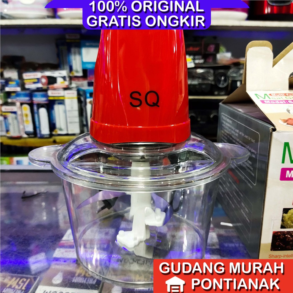 Blender Chopper UKURAN BESAR JUMBO 2 L ( 2 liter ) Kapsul meat grinder food choper listrik SQ 128