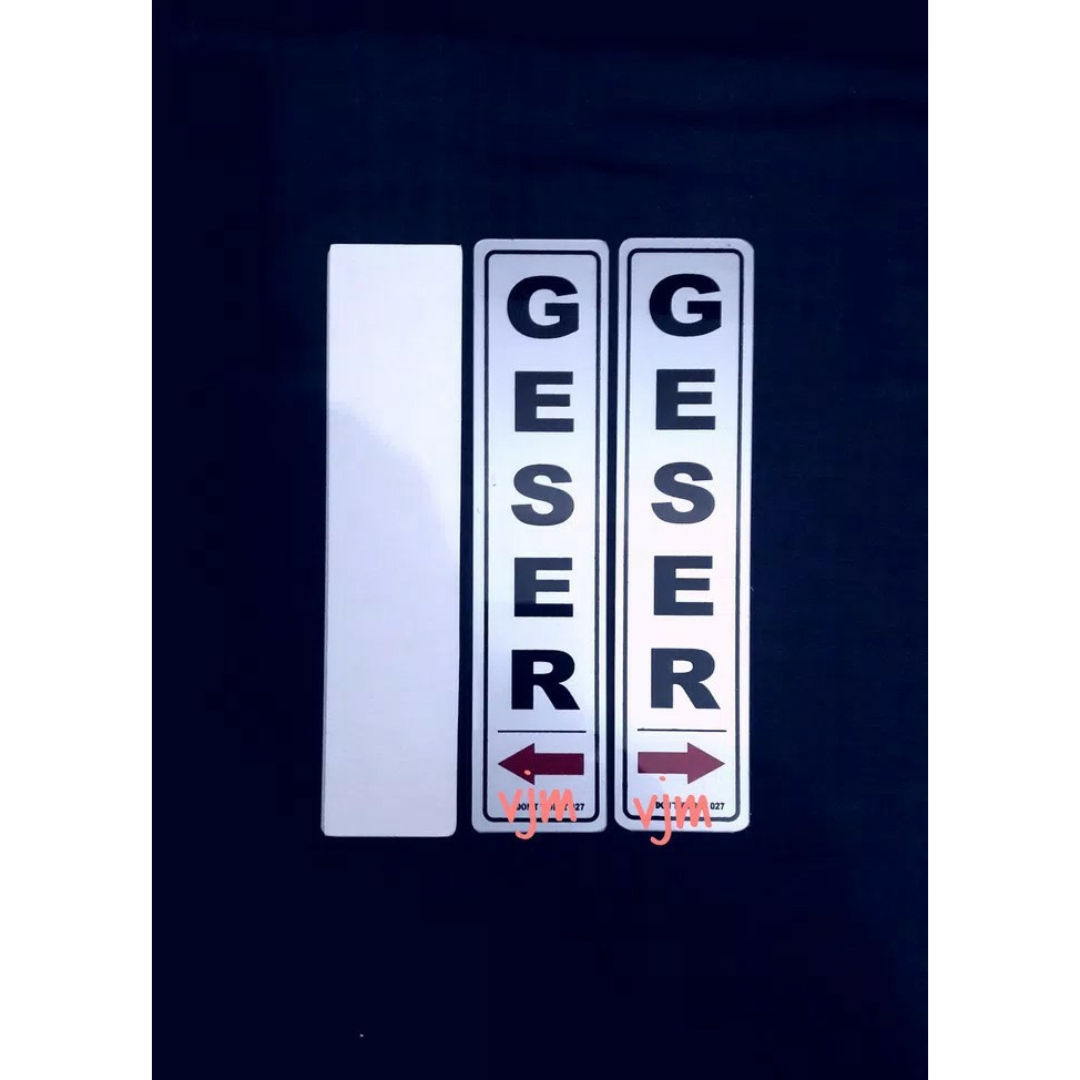 

s50d10x Sign Label Acrylic Tulisan Geser Kanan Atau Geser Kiri D501Cnf