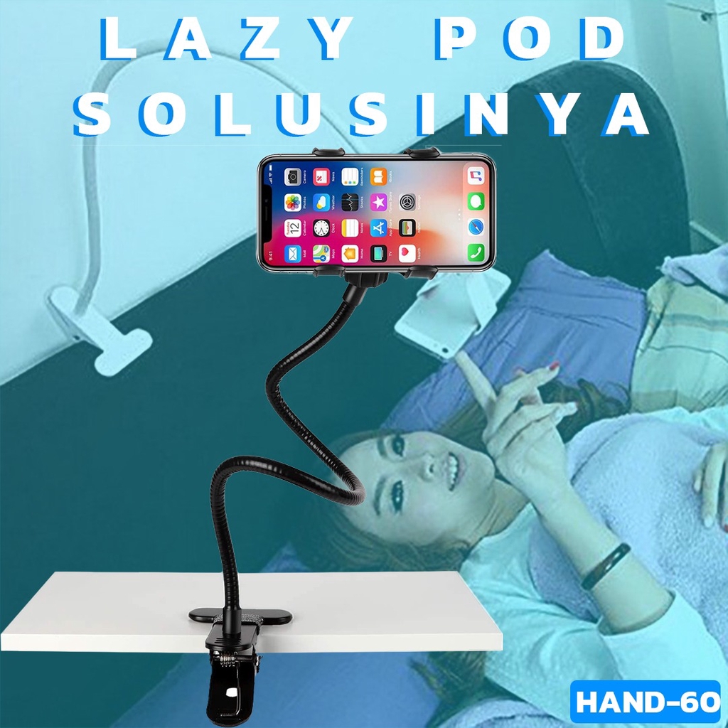 LAZY POD JEPIT . Lazypod 2 Clips Tongsis Jepitan Besi Narsis for Smartphone Besi Lentur Holder Hp