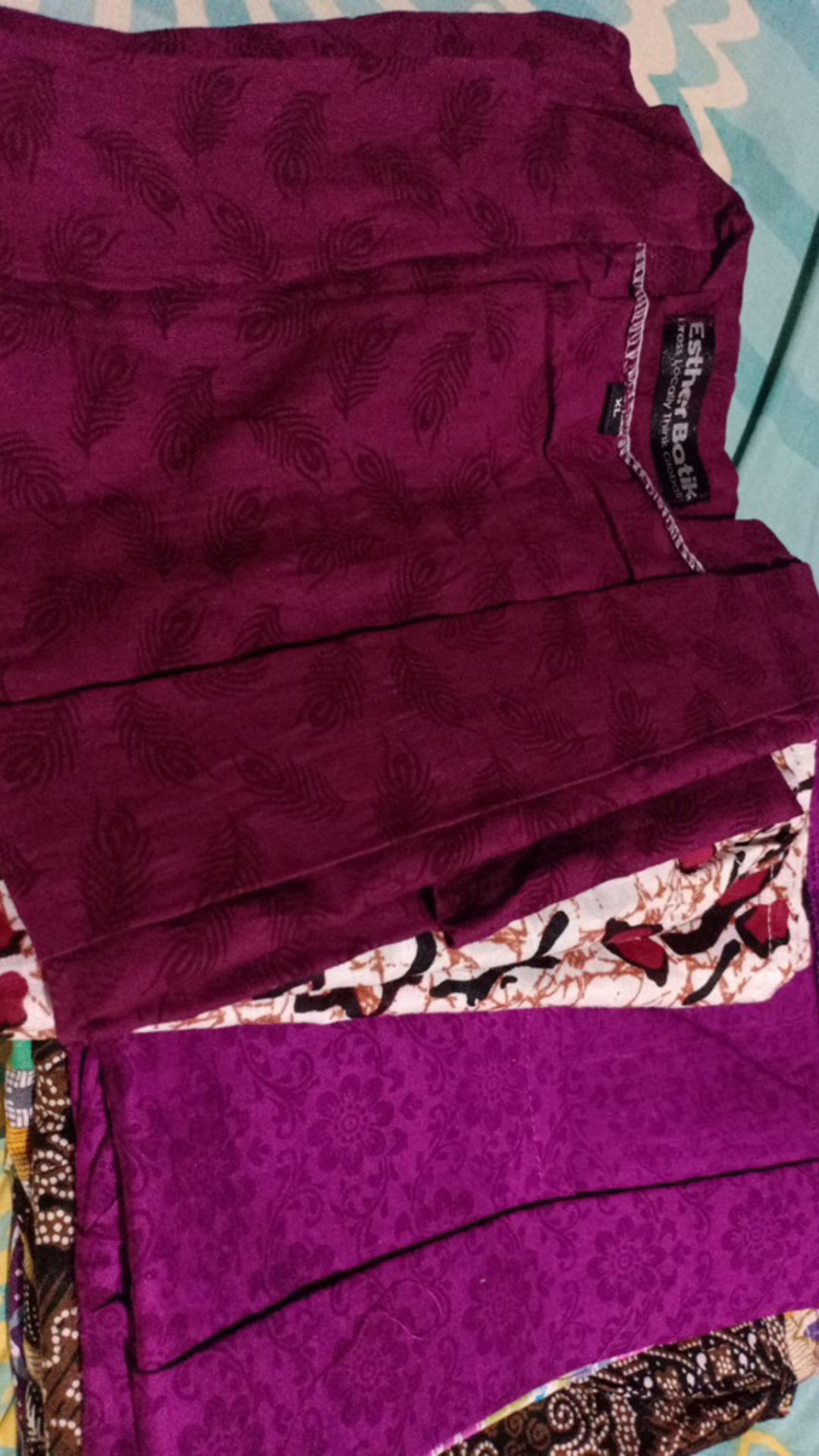 Blus Batik Ungu Atasan Batik Anak Sekolah 5-14 Tahun Sopan Cantik Bahan Katun Baju Batik Anak Murah