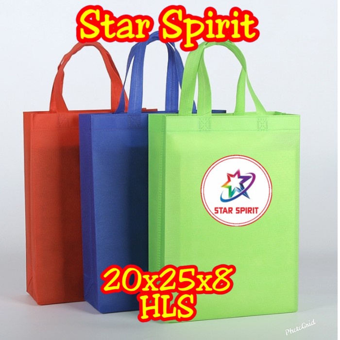 

NEW Tas Spunbond / kain / Goodie bag tali / souvenir 20 x 25 x 8 - Kuning