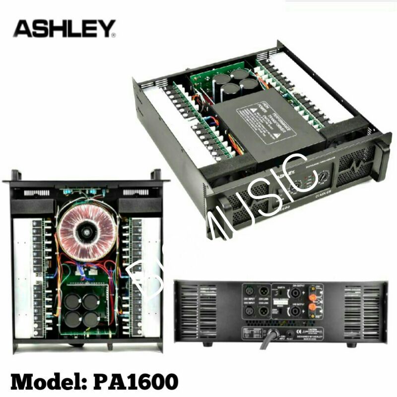 Power Ashley PA 1600 Original Amplifier Ashley PA1600 Class GB