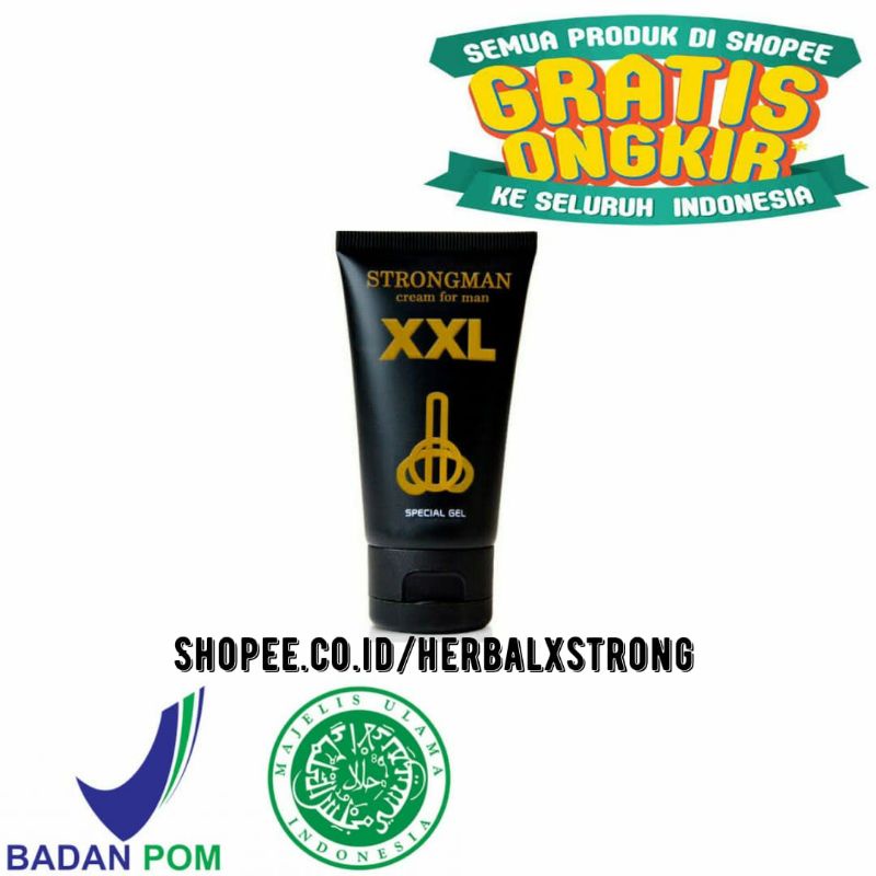 Strongman For Men XXL Cream Pembesar Alat Vital Pria Herbal