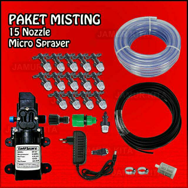 Paket misting sprayer 15 nozle plastik
