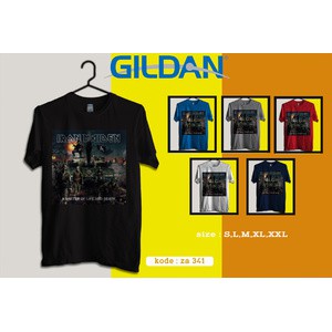 kaos iron maiden,kaos musik band iron maiden original gildan softstyle