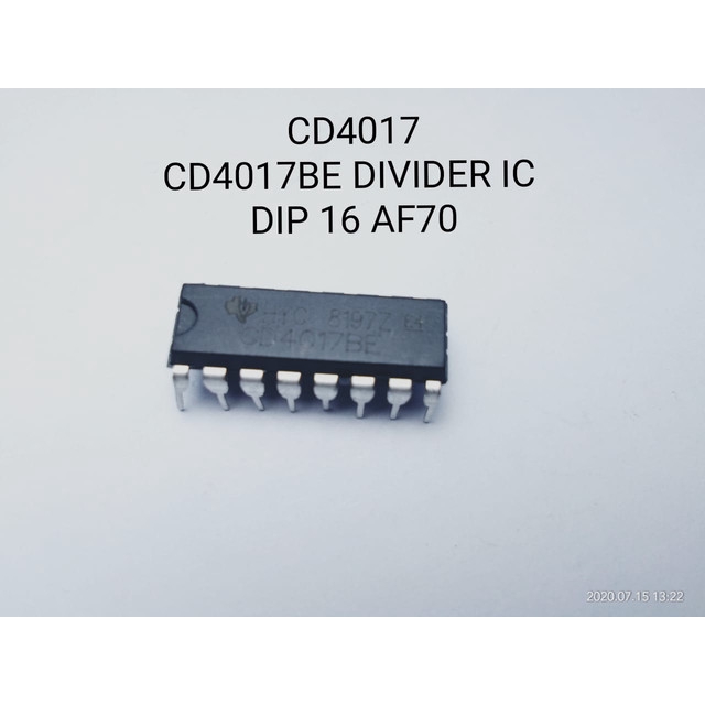 [ICS-9005] CD4017 CD4017BE 4017 DECADE COUNTER DIVIDER IC DIP 16 AF70