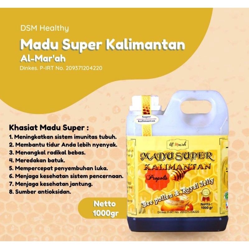 

Madu Super Kalimantan Mix Propolis Bee Polen & Royal Jelly