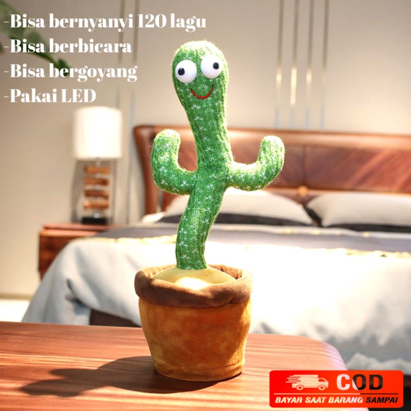 Kaktus Goyang / Dancing Cactus / Boneka Kaktus Bergoyang / Cactus Goyang Tik-Tok Viral