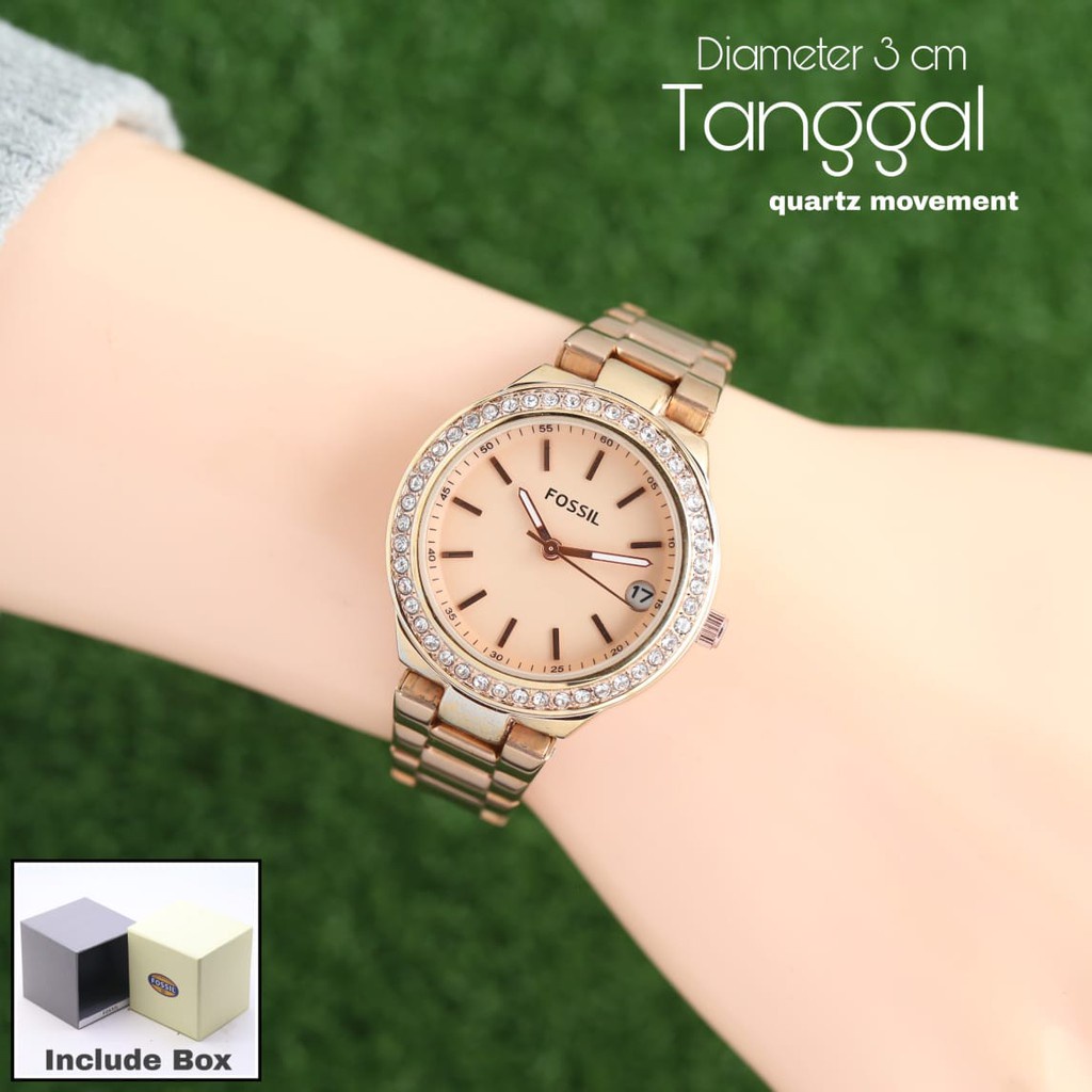 Grosiran Jam Tangan Wanita Psa K6 - 3958 Analog Tali Rantai Tanggal Aktif Original Garansi 6 Bulan Free Baterai Cadangan (BISACOD)