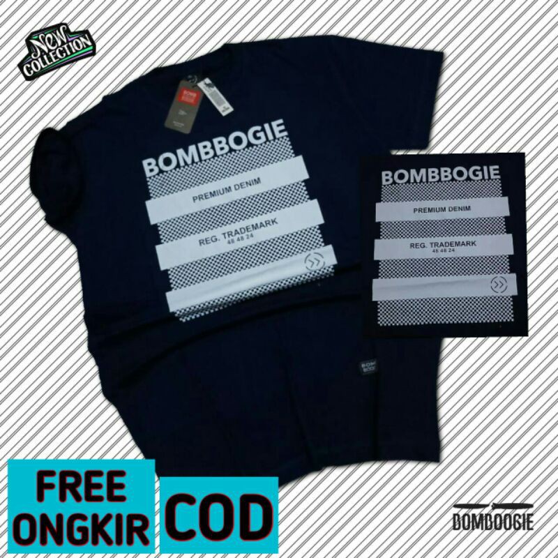 Kaos Jumbo Pria Kaos Distro Pria Original Ukuran XXL-XXXL & XXXXL Bombogie 3Second Grlt
