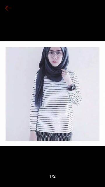 Kaos stripe tee L