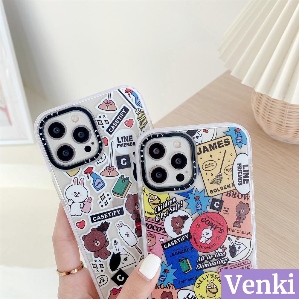 Venki - iPhone Case Silicone Soft Case Clear Case Shockproof Camera Frame Cute Cartoon For iPhone 12 Pro Max iPhone 11 iPhone 7 8 Plus 8plus 11 Xr 12 Pro MAX Max SE SE2020 iphone 7 XS 7plus mini