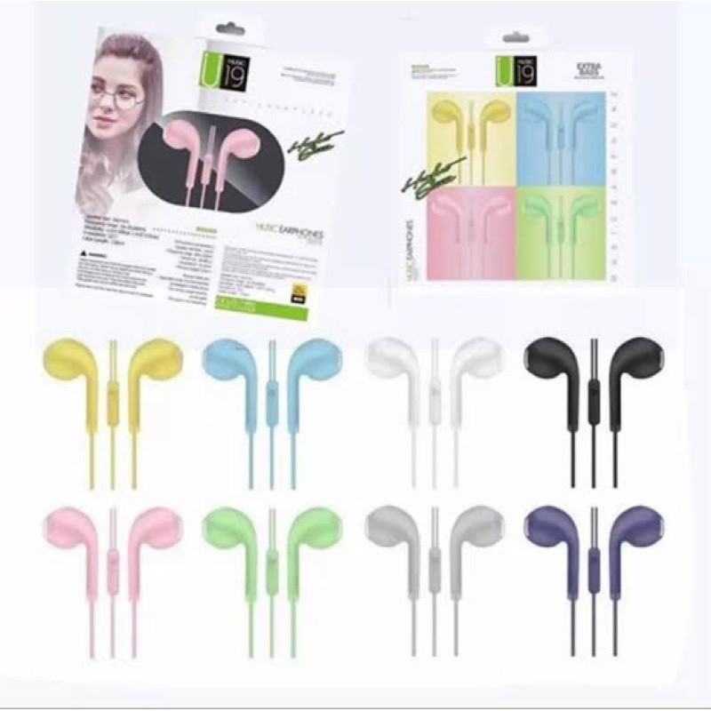 HEADSET MACARON U19 EXTRA BASS HF WARNA SUARA BAGUS IMPORT