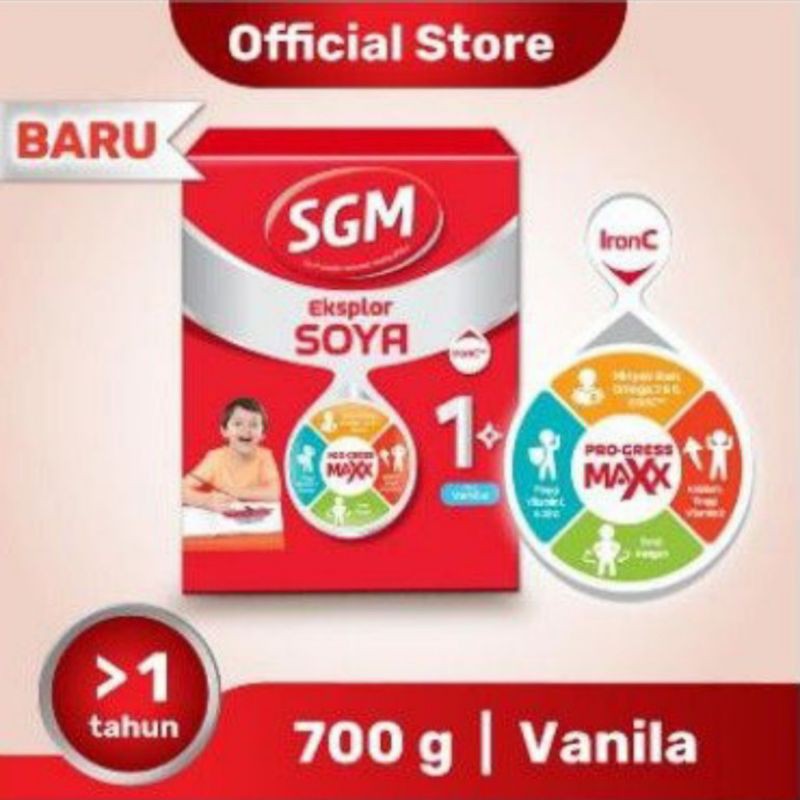 

SGM SOYA 1+ Pertumbuhan anak rasa Madu 700gr