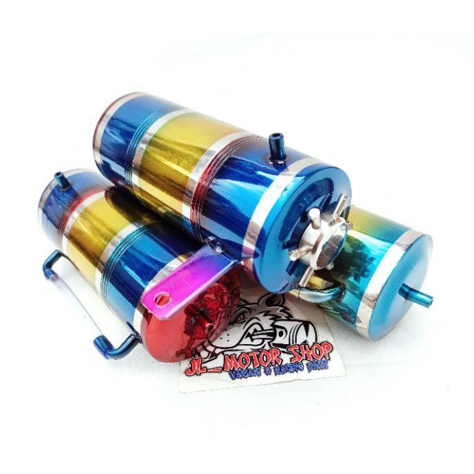 Botol Oli Samping Pelangi - Botol Air Radiator Tabung Oli Samping Rainbow Ninja R RR Satria Rxking