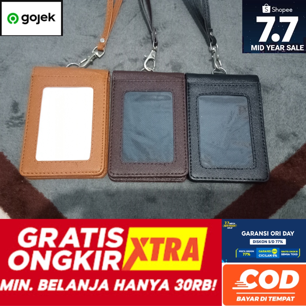 Jual Lanyard ID Card Holder Tempat ID Card Name Tag 2 Sisi Pria dan