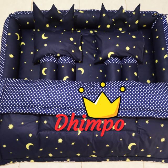 Kasur box bayi kembar set bedcover