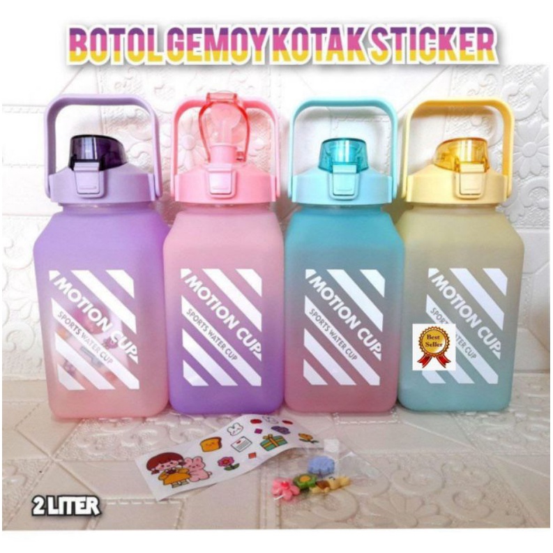 

Botol Viral kotak+sticker