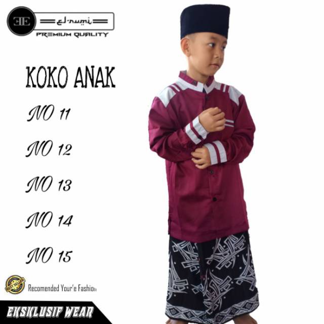 BAJU KOKO ANAK MOTIV ADIDAS SERAGAM HADROH ANAK