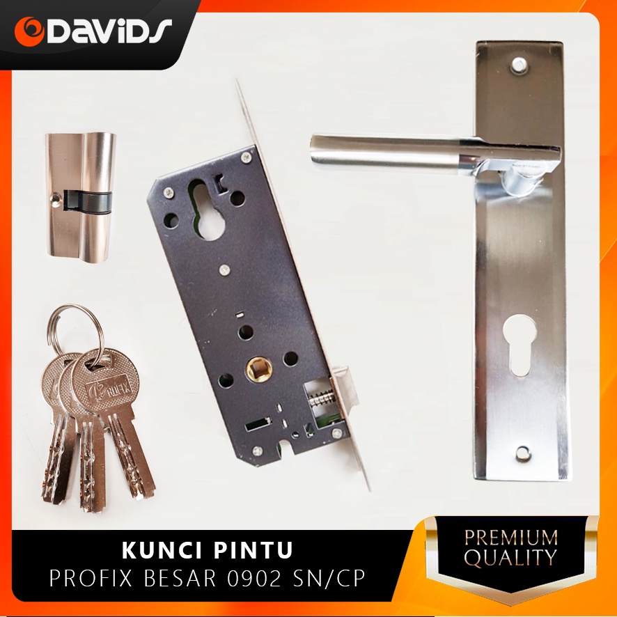 Hendel Pintu Kunci Rumah Set Kamar Minimalis Handel Gagang Pegangan Handle Selot Slot Besar Profix