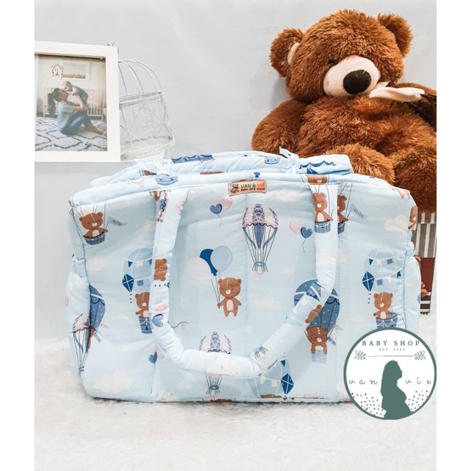 Tas Bayi Besar Sleting / Bisa Untuk Jalan - Jalan / Diaper Bag / Hospital Bag