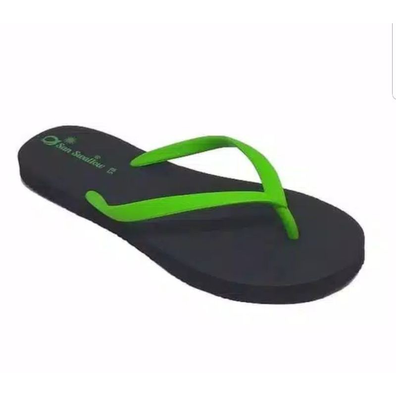 Sandal Jepit Wanita SUN SWALLOW Lumina Dasar Hitam