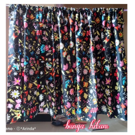 Gorden kolong dapur uk 100 x 75 cm free tali SEMUA MOTIF READY STOK BAHAN KATUN PREMIUM TEBAL